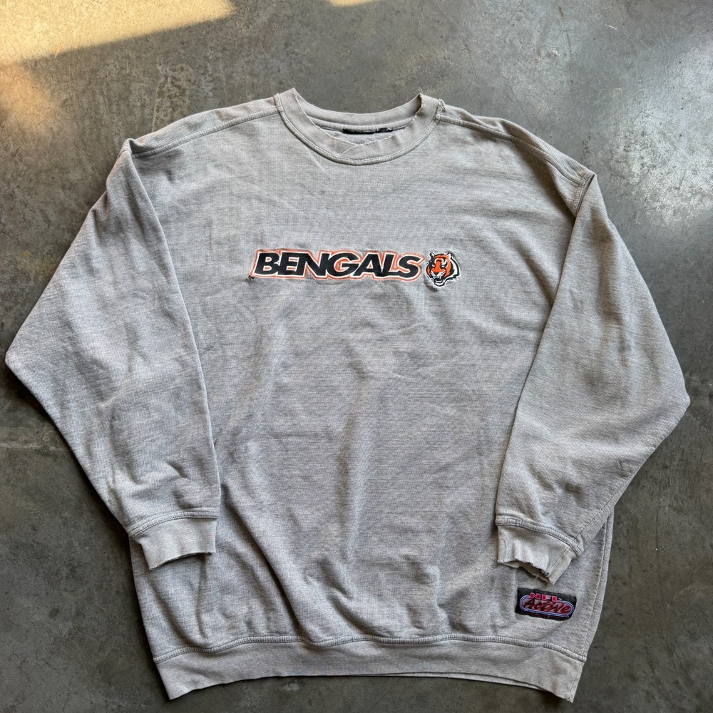 Vintage 90s NFL Active Cincinnati Bengals Crewneck Oversized Sweatshirt Mens 2XL